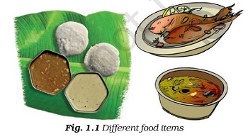 Figure shows 2 baked fish served in a beautiful plate, and 2 idleys served with chatni and sambher on a banana leaf. Prepared by Dr TKBansal. Is not your mouth watering?